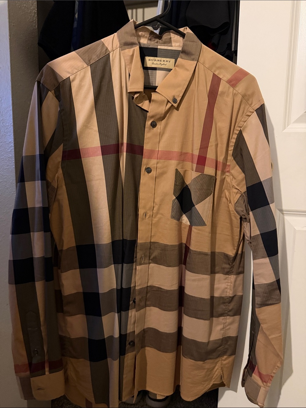 Burberry Men's Multi-Color Classic Check Button-Down Shirt